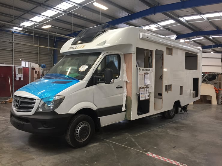 TrailLite motorhome getting built