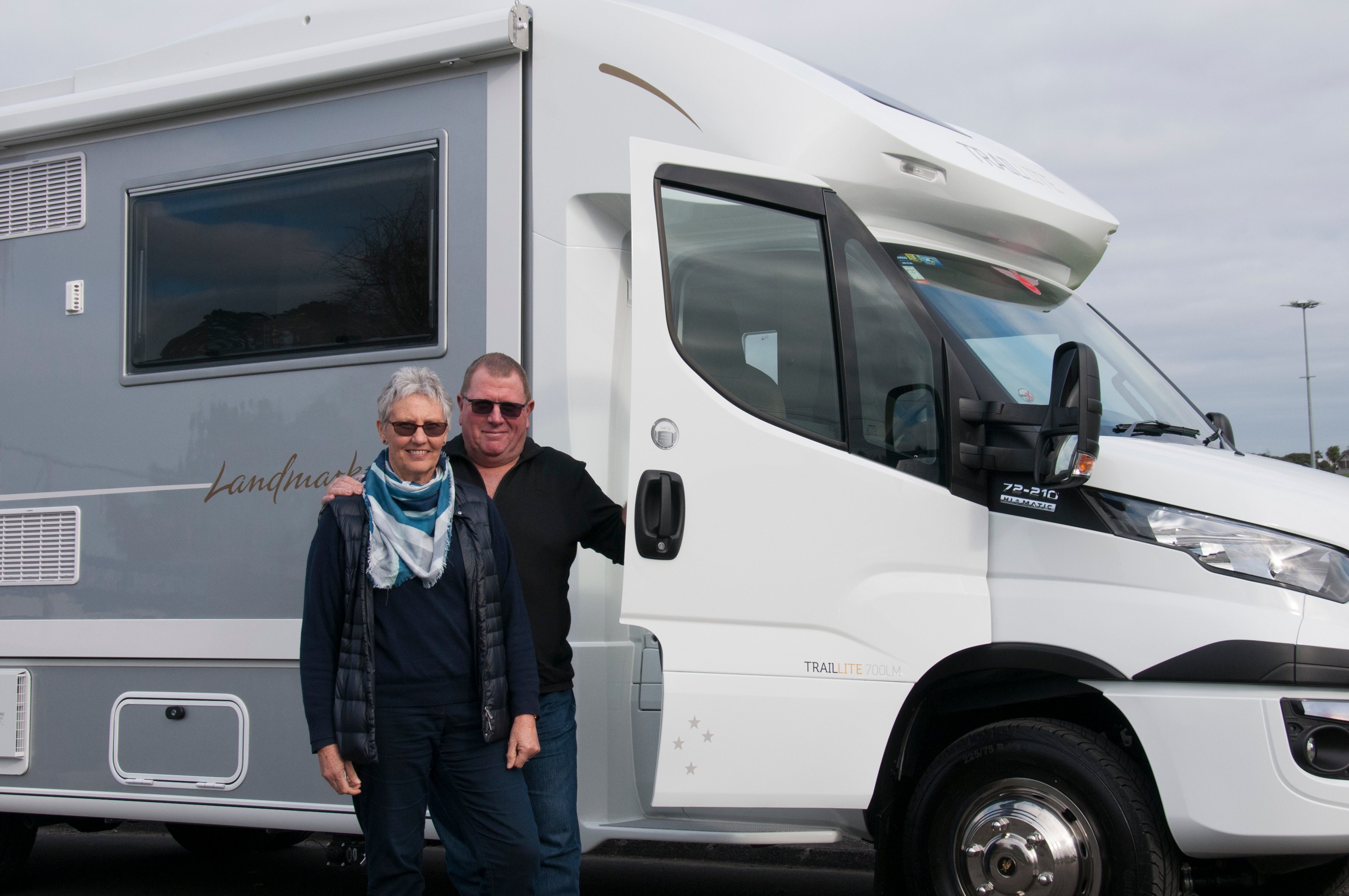 Beth and Peter are looking forward to exploring New Zealand in their state-of-the-art custom-built, Traillite motorhome 