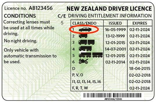 Class 1 license car license