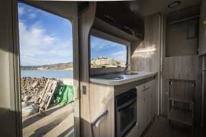 Motorhome Kitchen and Entrance