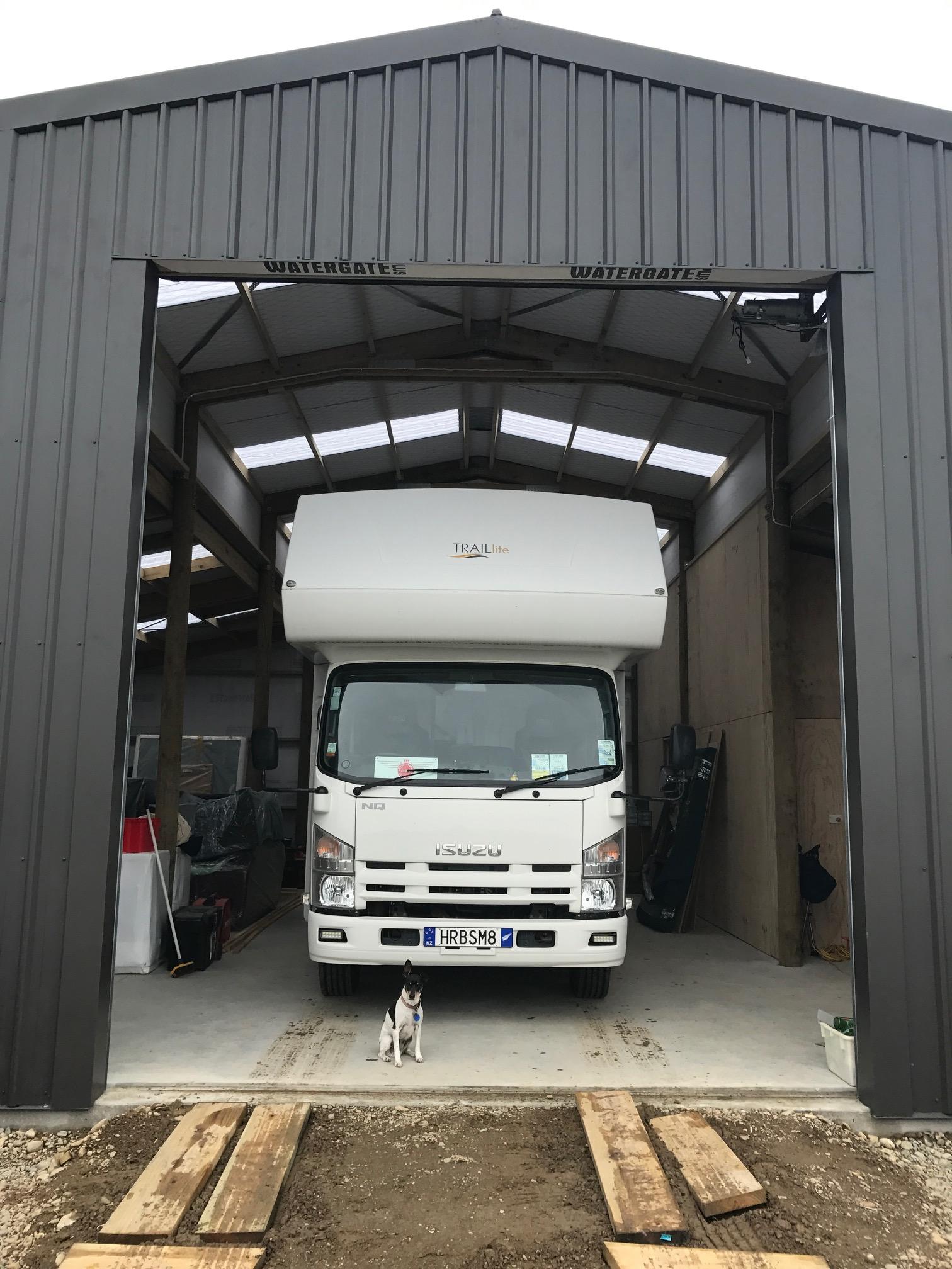 motorhome storage shed